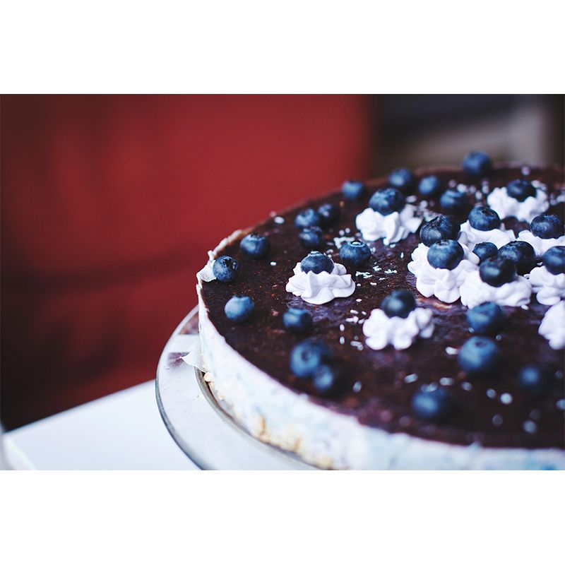 Contemporary Cheesecake Wall Decor Mural Moisture Resistant for Cake Shop