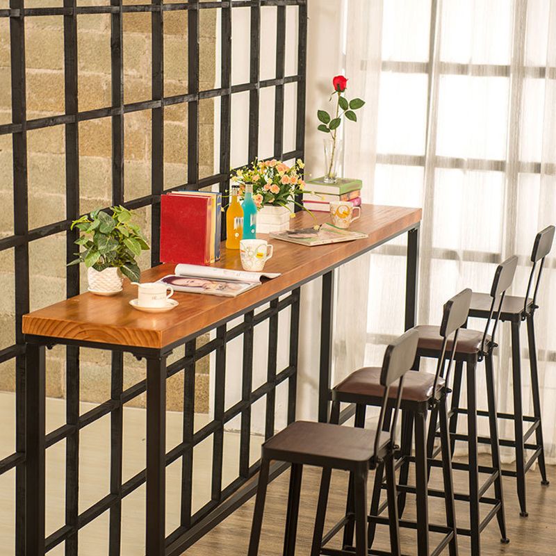 Modern 1/2/5/6/9 Pieces Rectangular Pub Table Set Wooden Counter Table for Dining Room