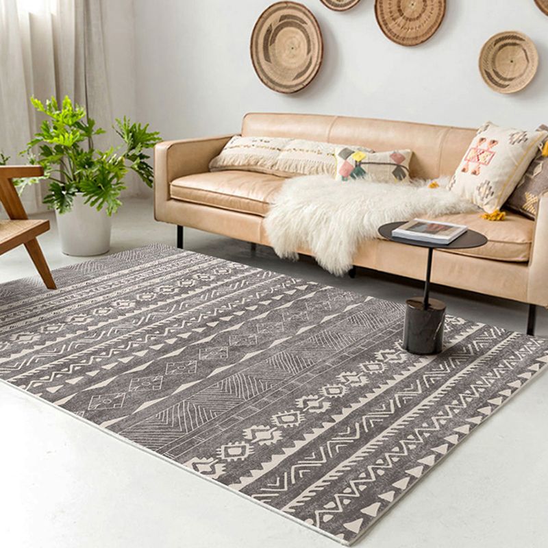 Tapis de dossier de bœuf Bohemian Simple Multicolor Tapis de support de secours de secours pour le salon