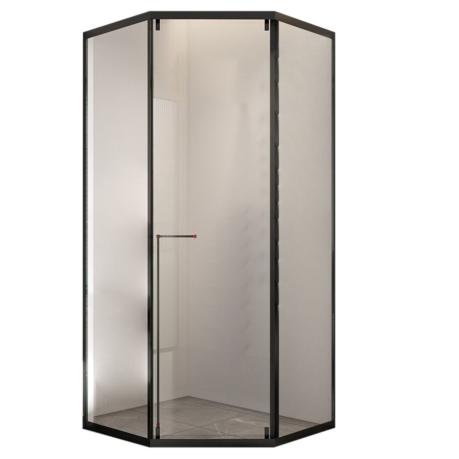 Full Frame Single Sliding Shower Door Clear Glass Shower Door