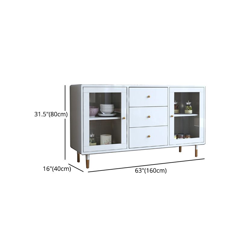 Luxury Storage Sideboard Wooden Rectangle Sideboard for Dining Room