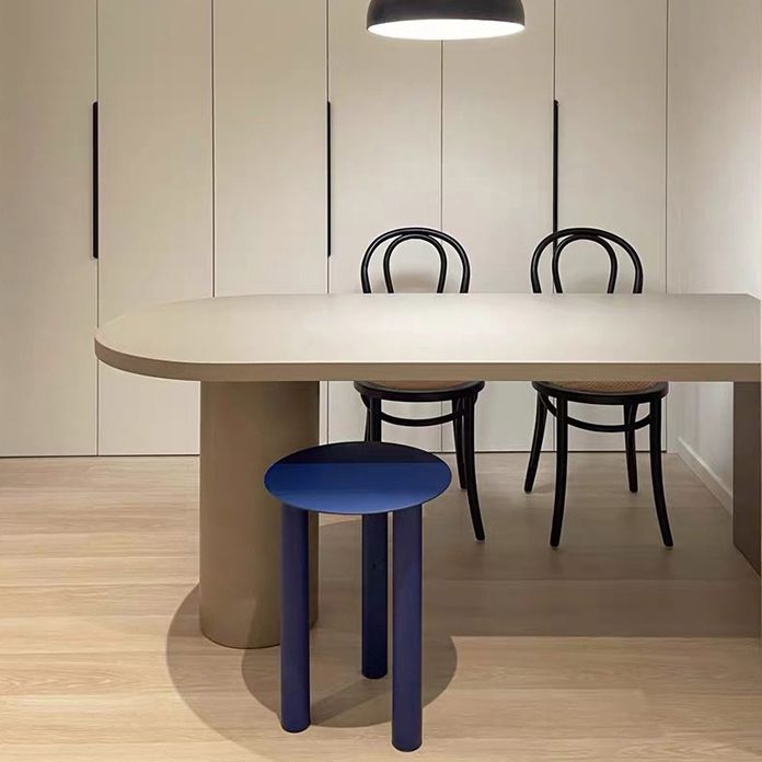 Free Form Pine Wood Table for Restaurant Modern Wood Table with Double Pedestal Base
