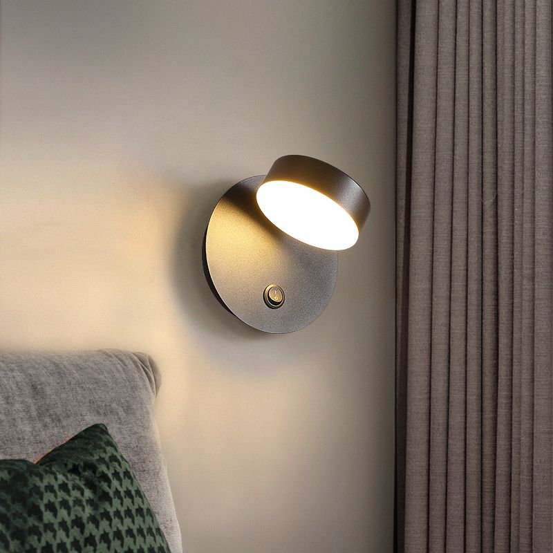 Moderner Stil Verstellbarer LED -Wandleuchten Beleuchtung Metall 1 Leuchttaute leichte Lampen
