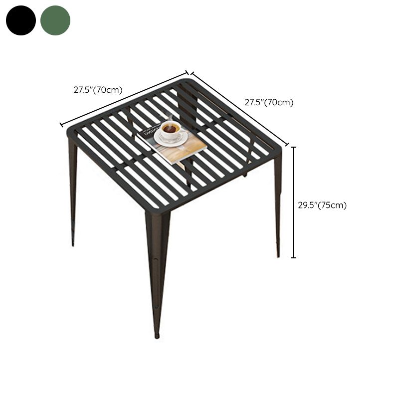 Modern Style Metal Dining Set 1/5/7 Piece Rectangular Dining Table Set for Outdoor