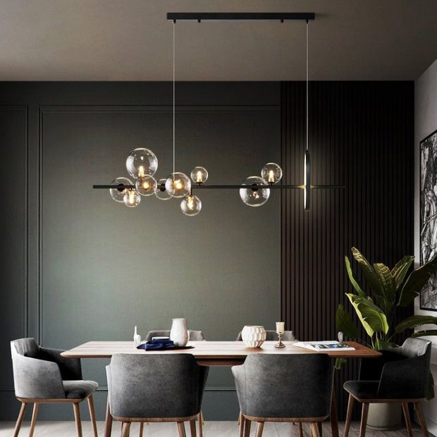 Fissaggio del lampadario a sospensione lampadario a globo moderno lampadario in vetro lampadario in vetro