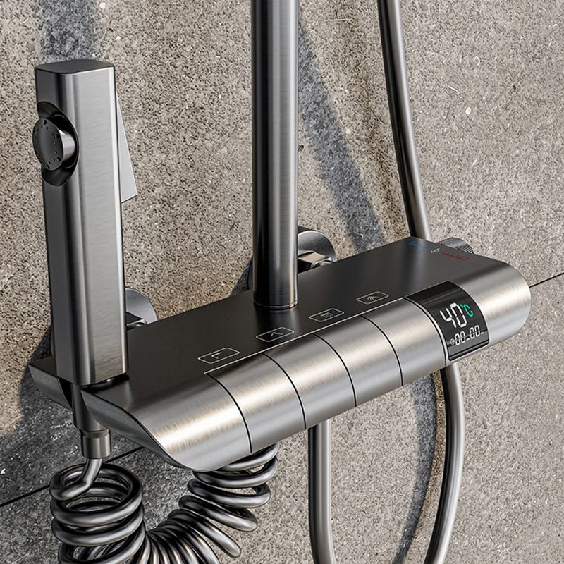 Modern Square Swivel Shower Metal Shower Head Shower Faucet on Wall