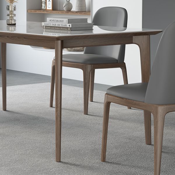 Designer Style Sintered Stone Top Dining Set Rectangle 1/3/4/5/7 Pieces Dinette Table Set