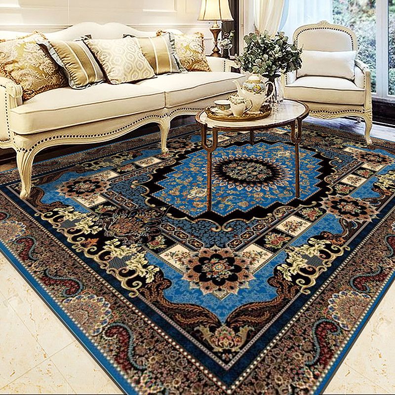 Red Vintage Teppich Mischung Graphenteppich Nicht-Rutsch-Backing Teppich für Wohnkulturanlagen