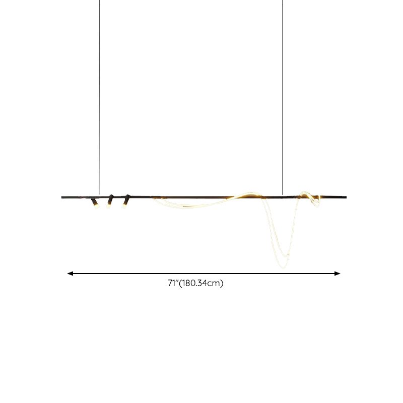 Modern Pendant Lighting Fixtures 5 Lights Island Light Fixture for Dining Room