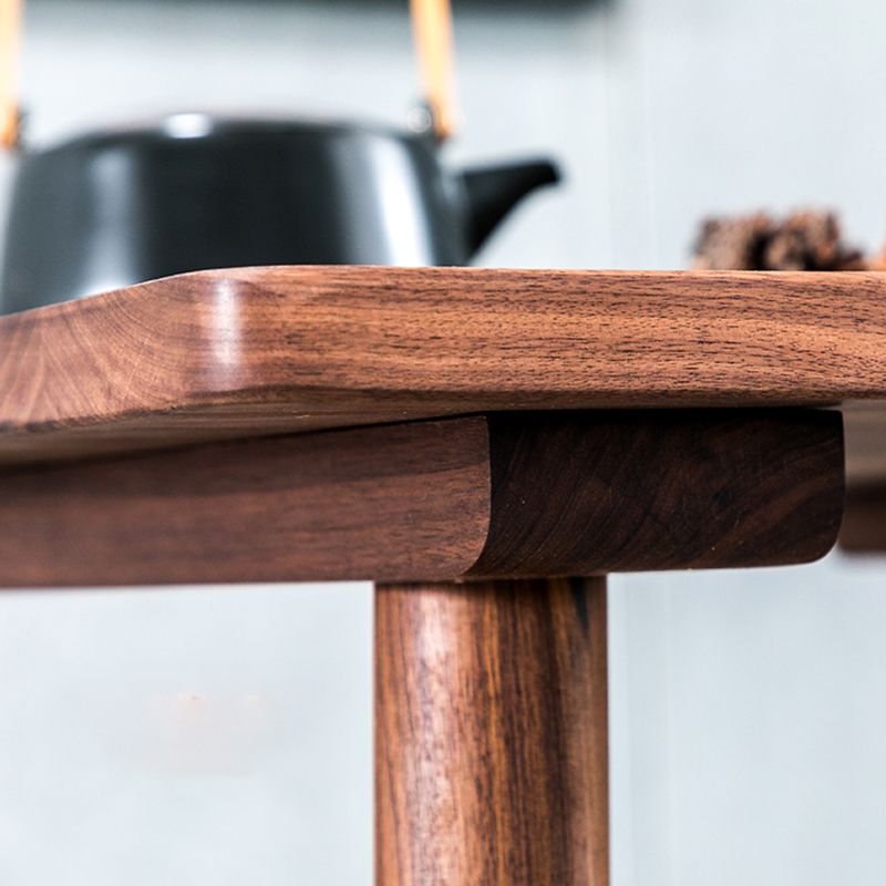 29.53" Tall Contemporary Style Coffee Cocktail Table Wooden Coffee Table