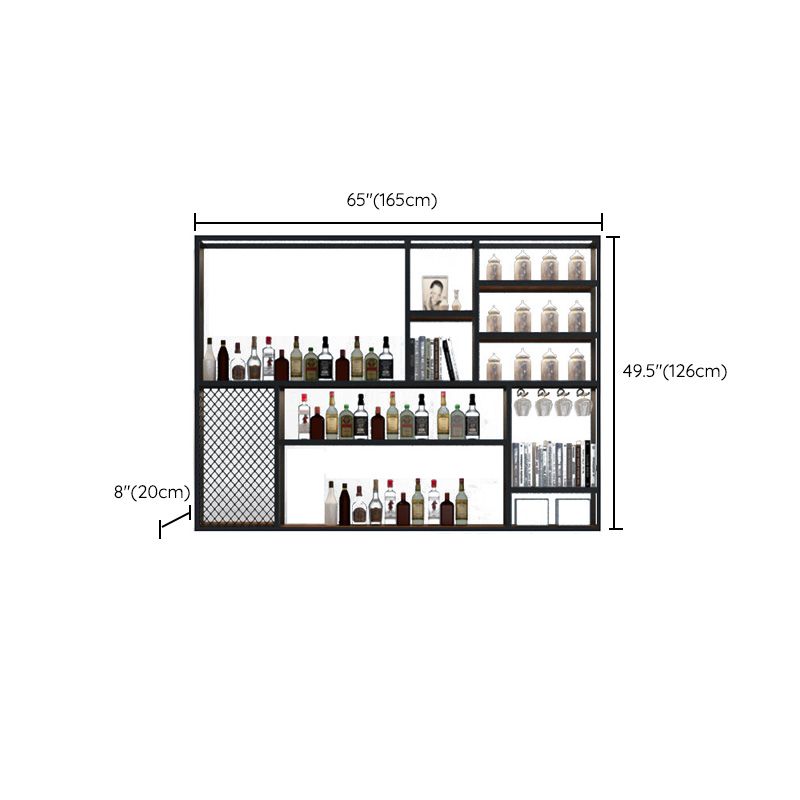 Wall Mounted Wine Bottle Rack Metal Wine Bottle Rack for Home