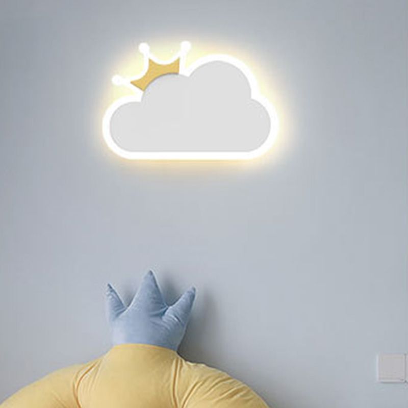 Colorful en fer Murce Cloud Forme LED Mur Mur Mur