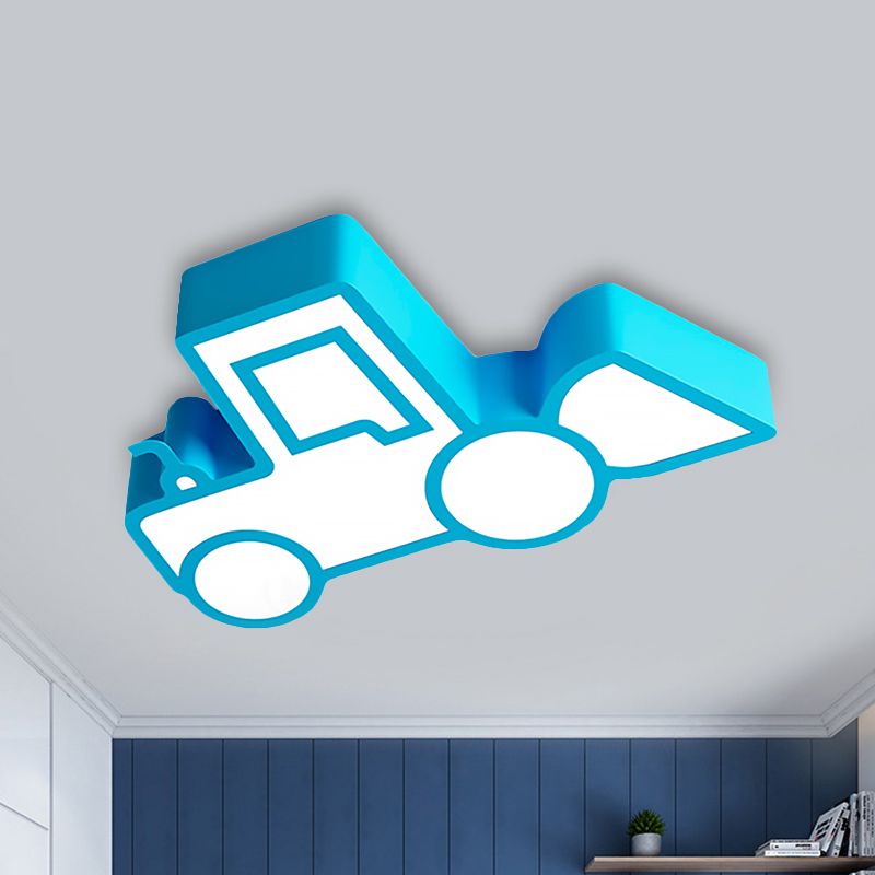 Cartoon Car Ceiling Light Acrylic Flush Mount Ceiling Light for Bedroom