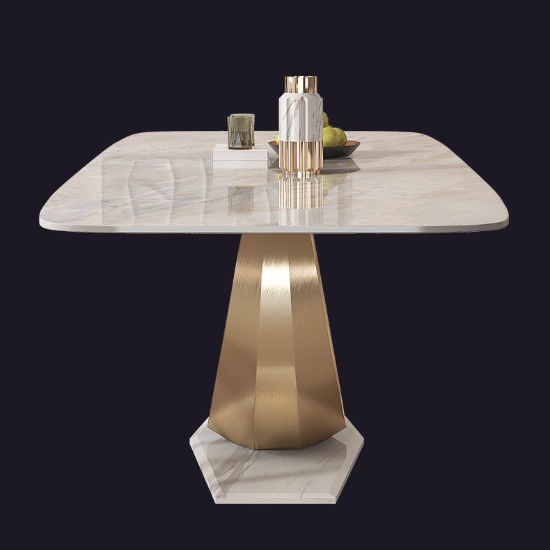 Luxurious Sintered Stone Dining Set Rectangle 1/4/5/7 Pieces Dinette Table Set