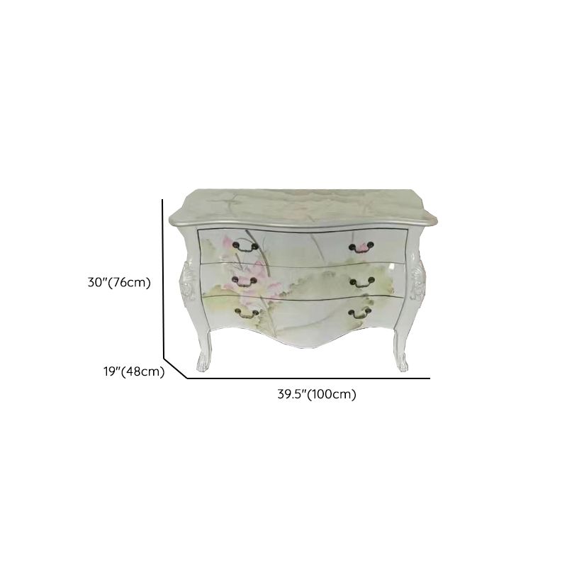 Traditional Storage Chest Solid Wood Dresser with 2/3 Drawers