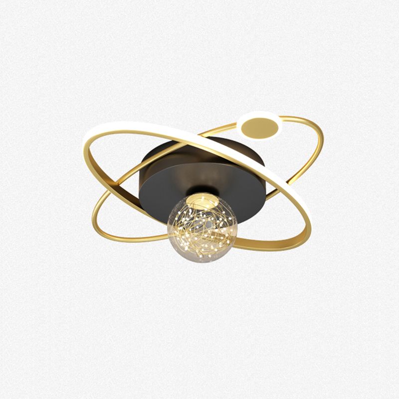 Lámpara de techo ovalada posmoderna lámpara de techo