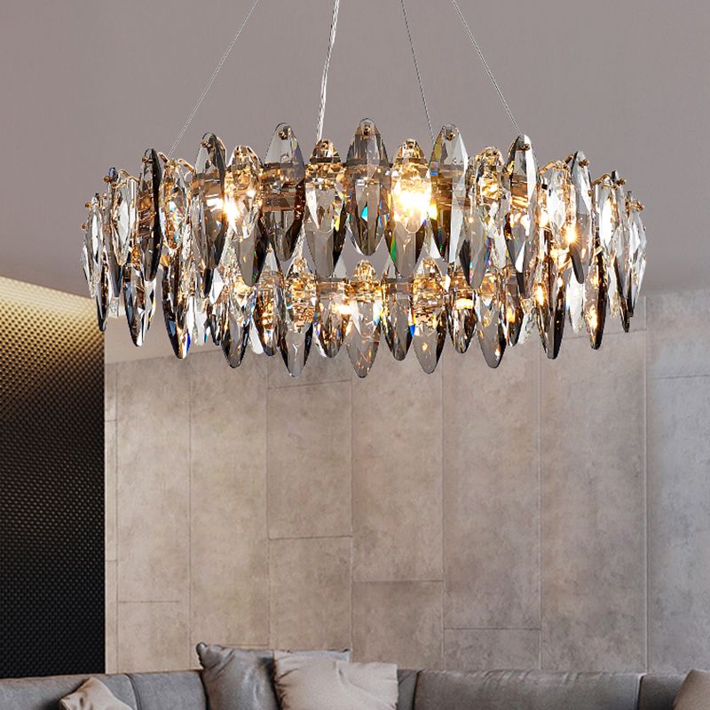 Luces de lámpara de cristal geométrica luces colgantes de cocina contemporáneas