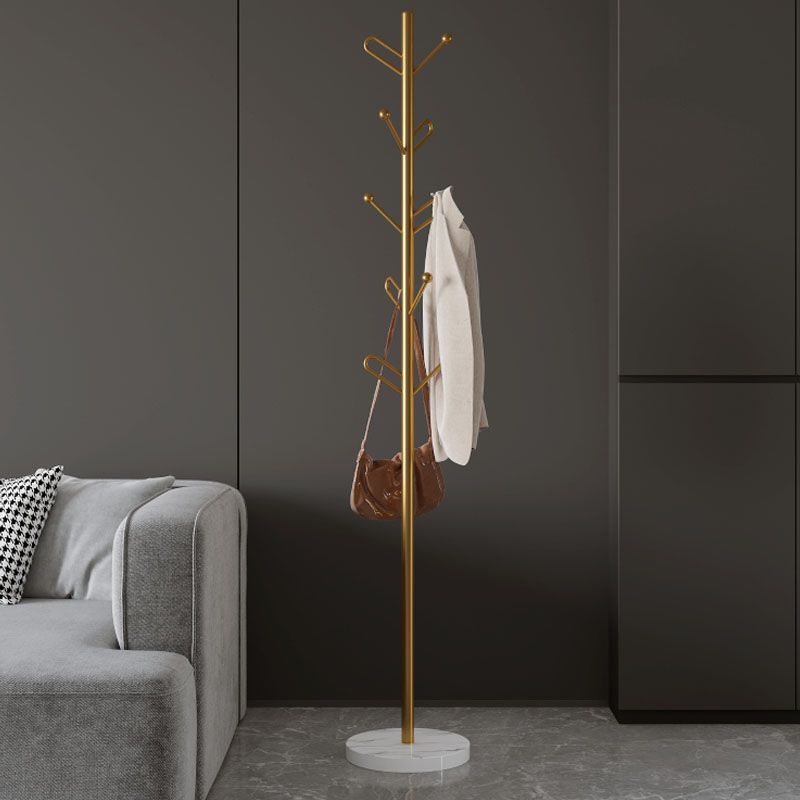 Glam Coat Rack Metal No Distressing Free Standing Entry Hall Tree