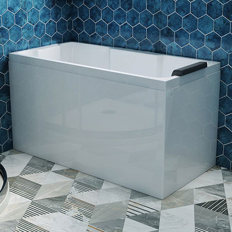 Bathroom Acrylic Apron Front Bathtub Modern Rectangular Bathtub in White