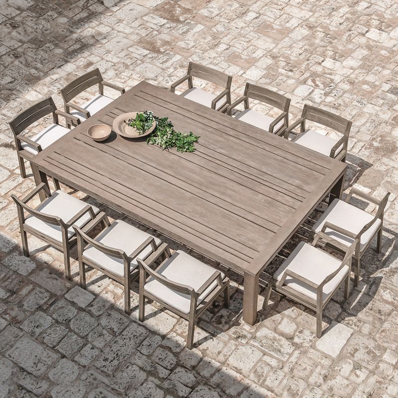 Boho Style Dining Set Wood Rectangular 1/5/11 Pieces Dining Set