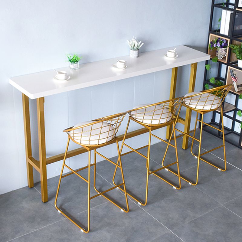 Modern Bar Table Set 1/2/4 Pcs Solid Wood Specialty Pub Set for Indoor