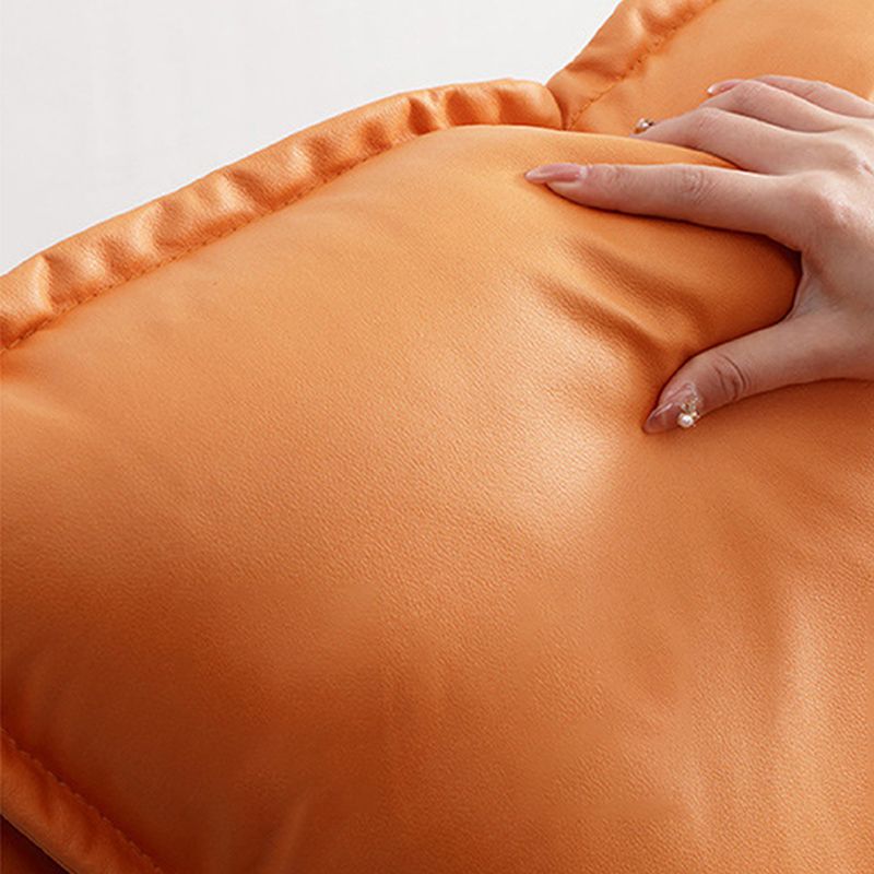 Glam Wingback Rocker with Padded Seat Fabric and Metal Rocker Chair 26.8" x 37.4" x 32.3"