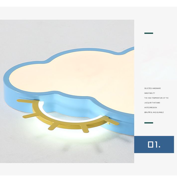 Lampada da incasso a soffitto con nuvola e sole Lampada da incasso a LED in acrilico per cartoni animati per la scuola materna