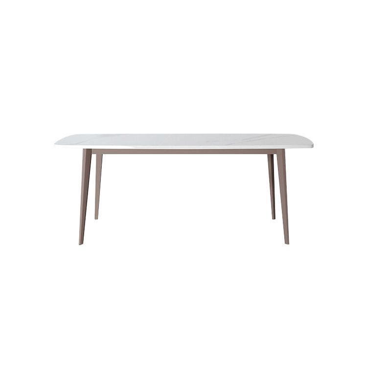 Traditional Luxury Rectangle Dining Table Stone Top Table for Home