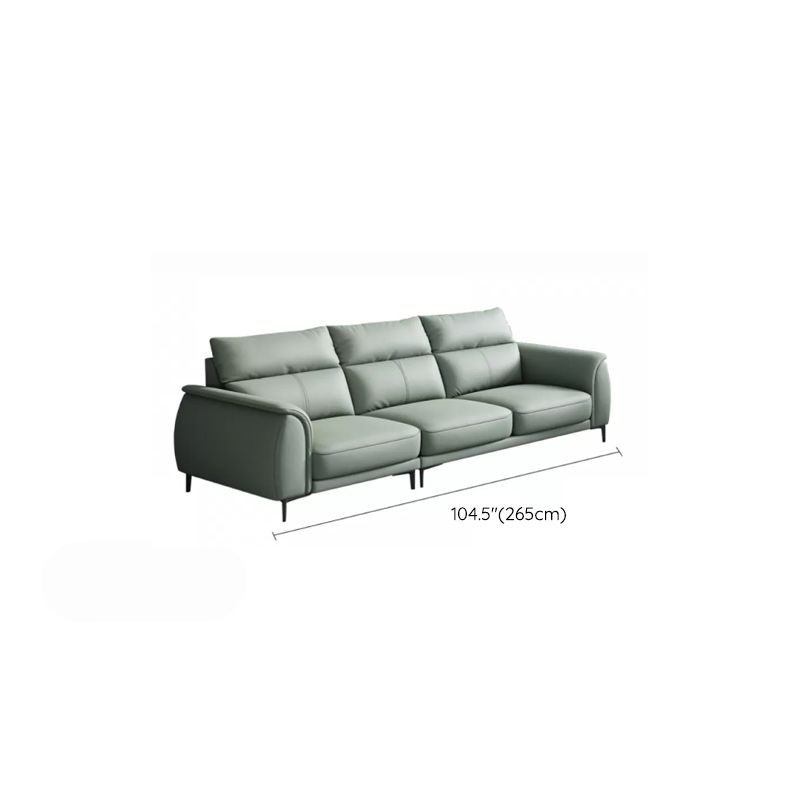 Industrial Sectional Sofa Green Pillow Top Arm Sofa for Living Room