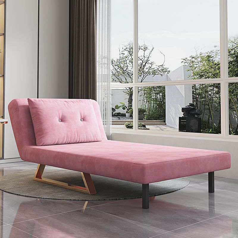 Armless Cushion Back Futon Foldable Pillow Included Sleeper Sofa