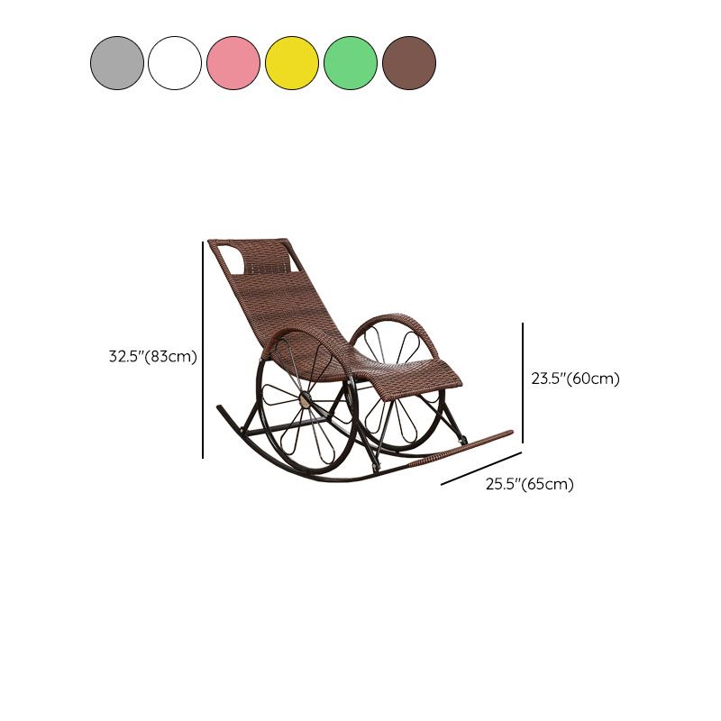 Modern Indoor Rocking Chair Rattan Rocking Chair for Living Room and Bedroom