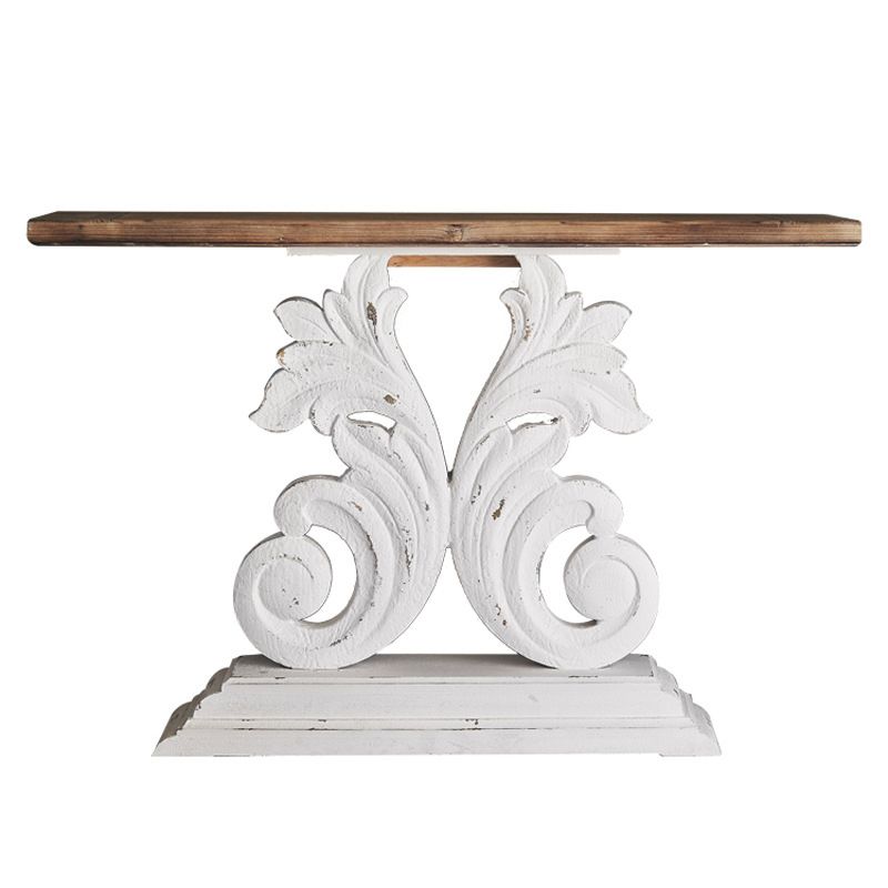 French Country Console Table 16" W Resistant Accent Table for Hall