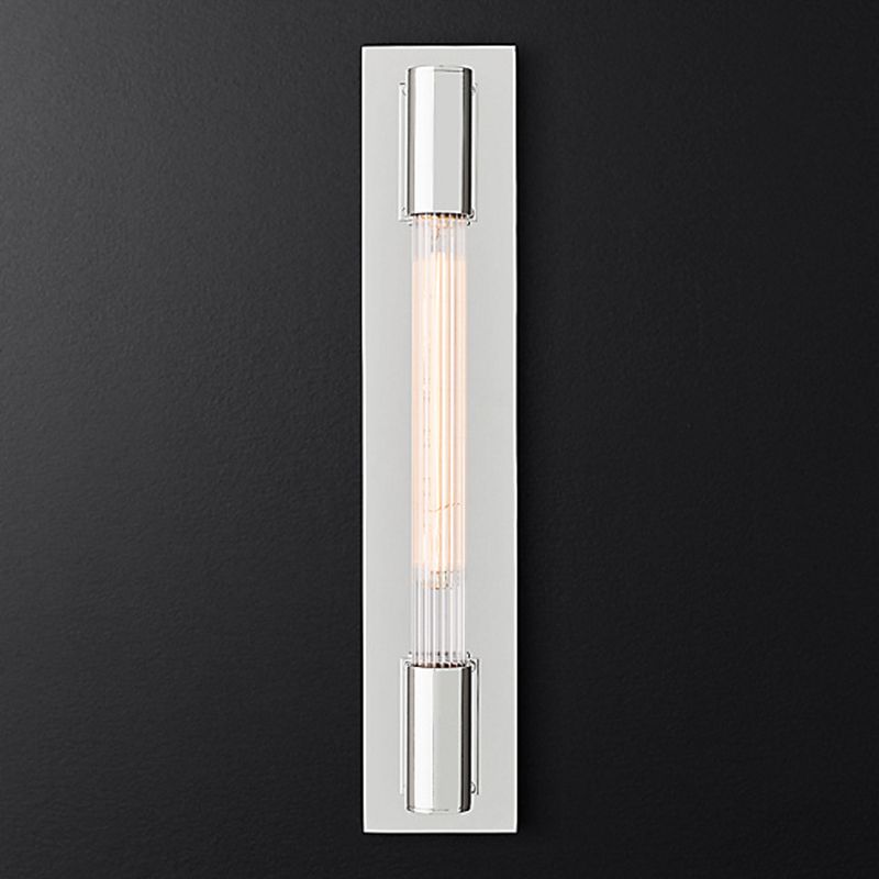 Cylinder Shape Metal Vanity Light Modern Style 1 Light Vanity Light Fixture