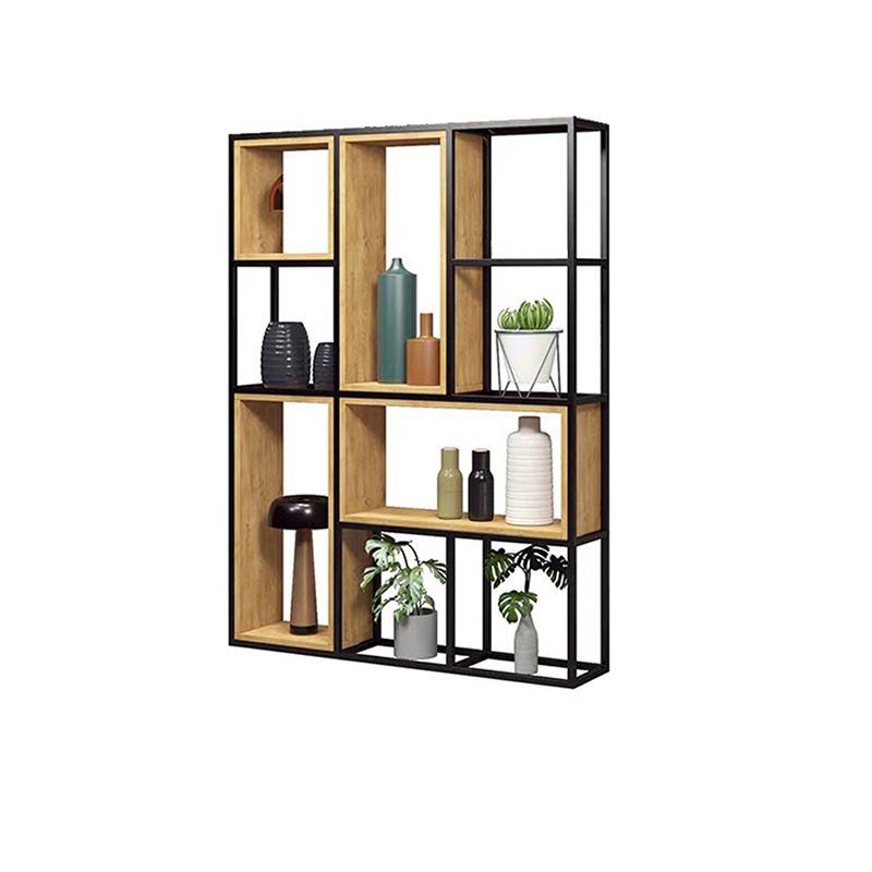 9.84"W Bookcase Industrial Style Open Back Bookcase for Study Room Home Office
