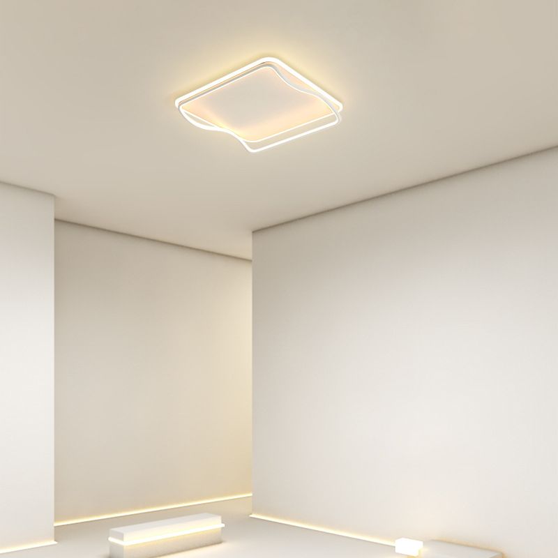 Fixation de la lumière du Square Fixtures de lumière Acrylique Simplicité moderne Simplicité-Fixation du Mont Light pour la chambre