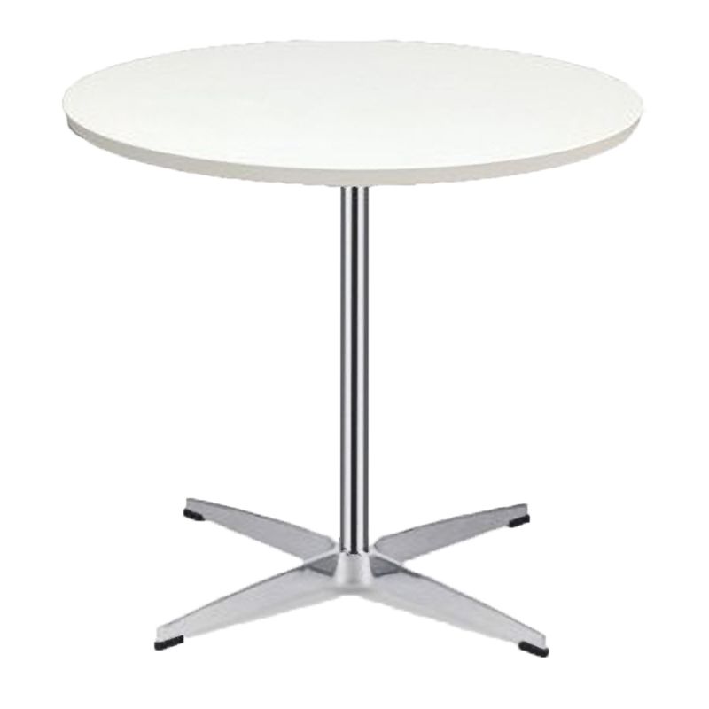 Modern MDF Round Dining Table Standard White Dining Table with Pedestal Base