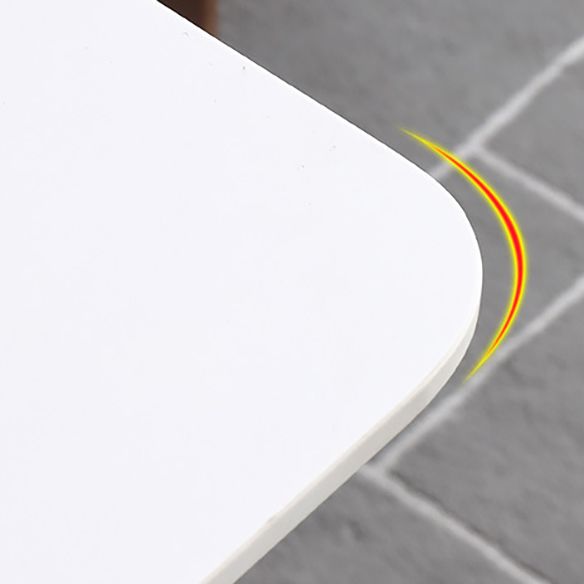 Modern Dining Room Set Rectangle Sintered Stone with 4 Legs Base Formal Kitchen Table Set