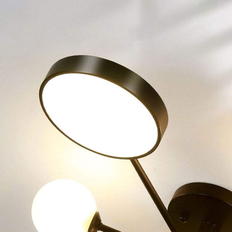 Modern Round Ceiling Light Colorful Multi Light Flush Mount Light for Bedroom