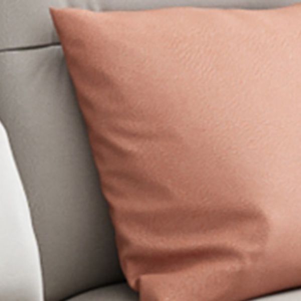 68" Wide Scandinavian Sectional Sofa Cushion Back 4 Pillows Sleeper Sectional