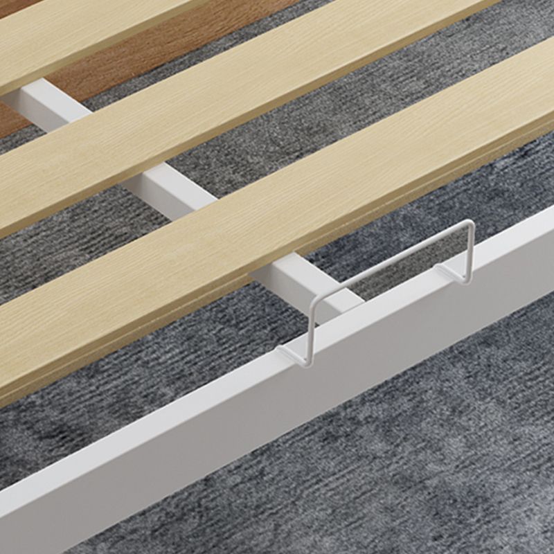 Contemporary Metal High Profile Bed Frame 39.37" H Panel Bed