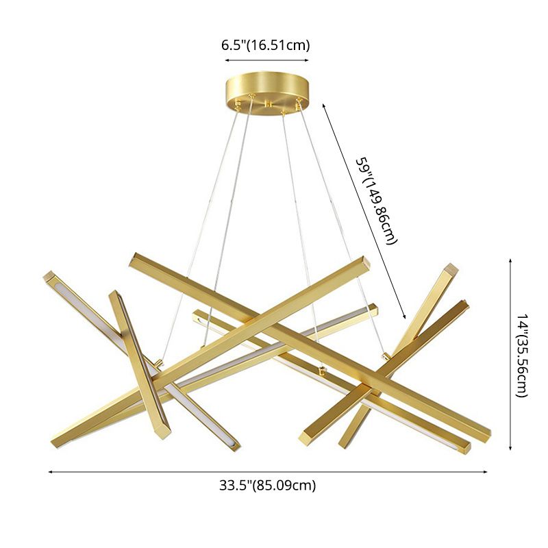 2 Farbe optional hängende Deckenleuchte moderner Kronleuchter für Wohnzimmer Schlafzimmer