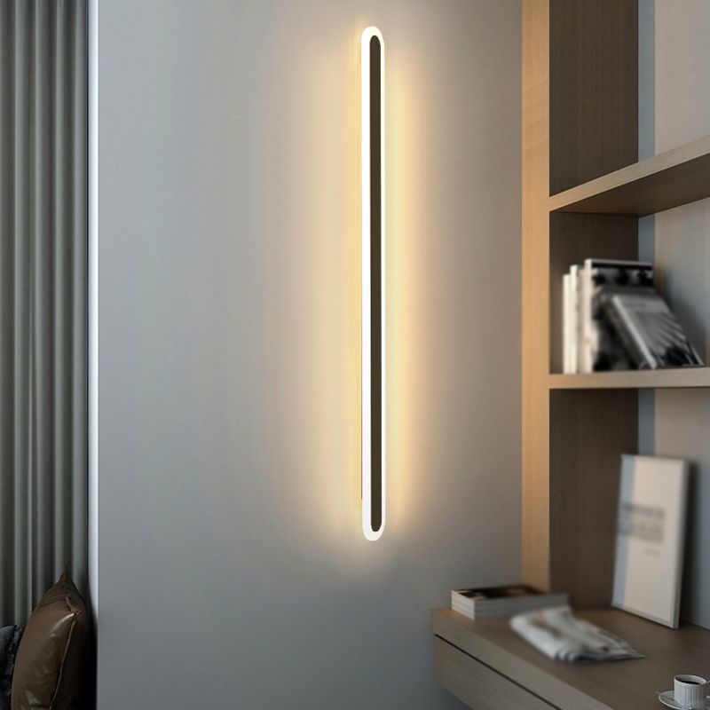Sitting Room Wall Sconce Modern Acrylic Metal Led Simple Wall Mounted Light Fixture