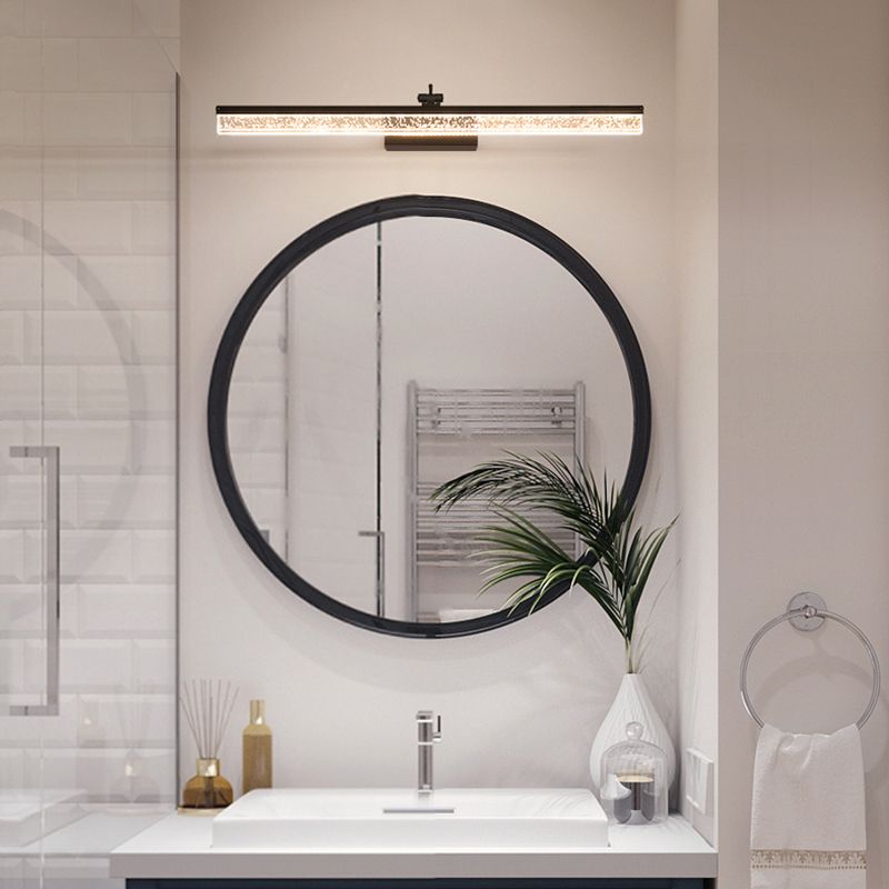 Modern Minimalist Style Streamlined Wall Mounted Vanity Lights Metal Vanity Sconce for Toilet