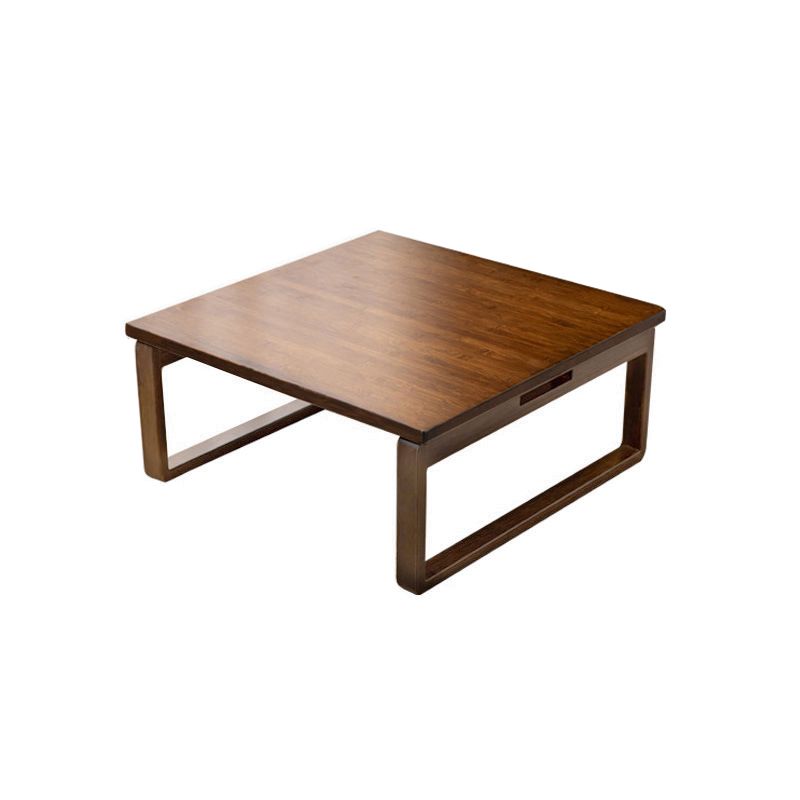 Scandinavian Square Wood Coffee Table Folding 2 Legs Cocktail Table