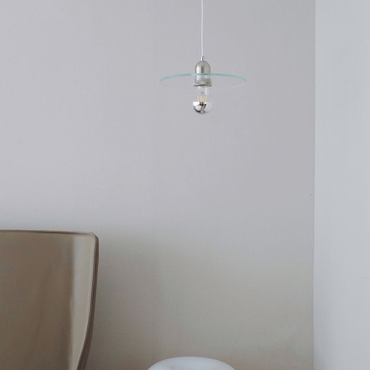 Single Light Industrial Style Hanging Light Glass Shade Bedroom Vintage Pendant Lighting