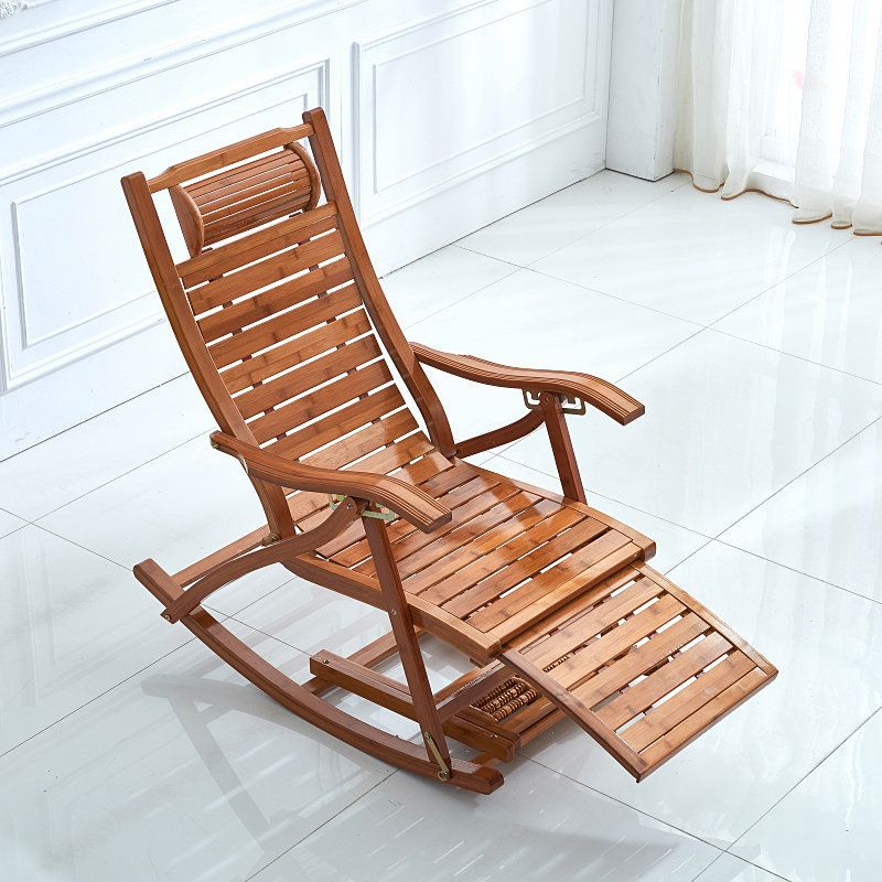 Modern Style Wooden Rocking Chair Indoor Single Sofa Rocking Chair