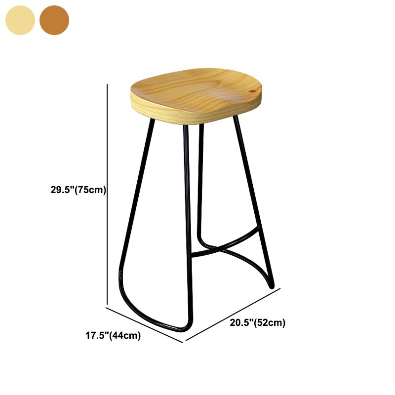 Industrial 1/4 Pieces Bar Table Set Rectangle Pine Wood Counter Table with High Stools