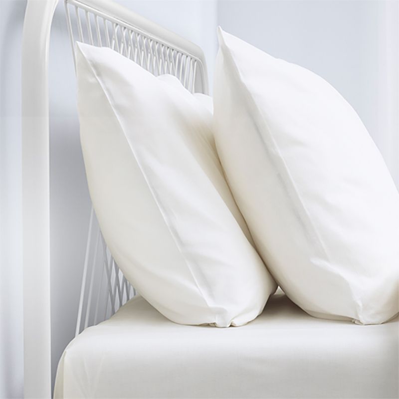 White Metal Panel Bed Glam Standard Bed with Open-Frame Headboard