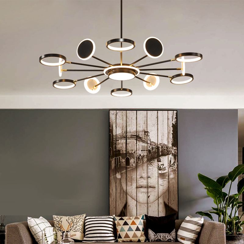 Eisenrahmen Kronleuchter Beleuchtungsbestand Moderner Kronleuchter anheizt Licht für Wohnzimmer