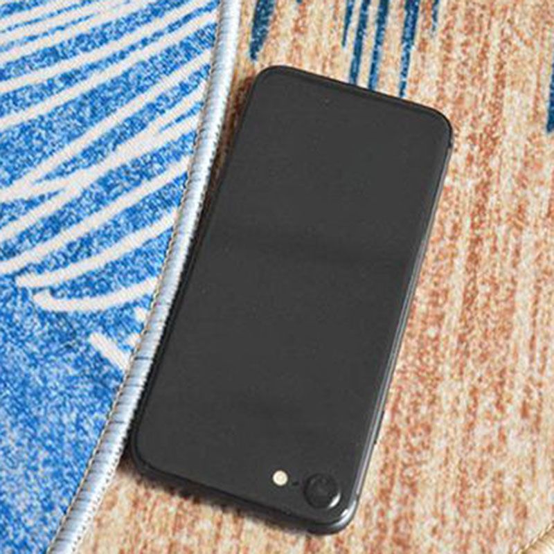 Round Color Mixed Simple Area Carpet Polyester Ink Print Indoor Rug Washable Carpet for Living Room